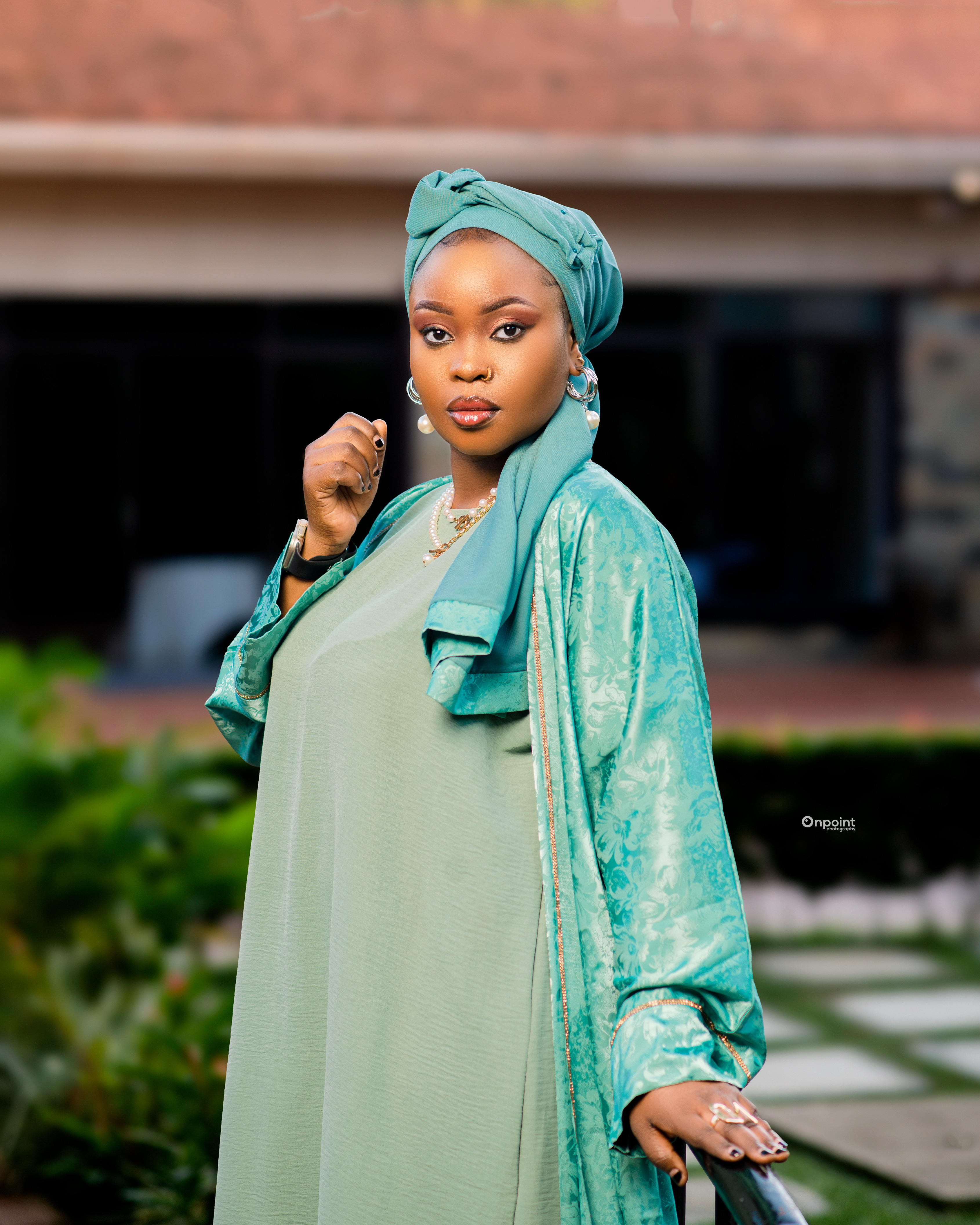 Outdoor portrait in traditional attire